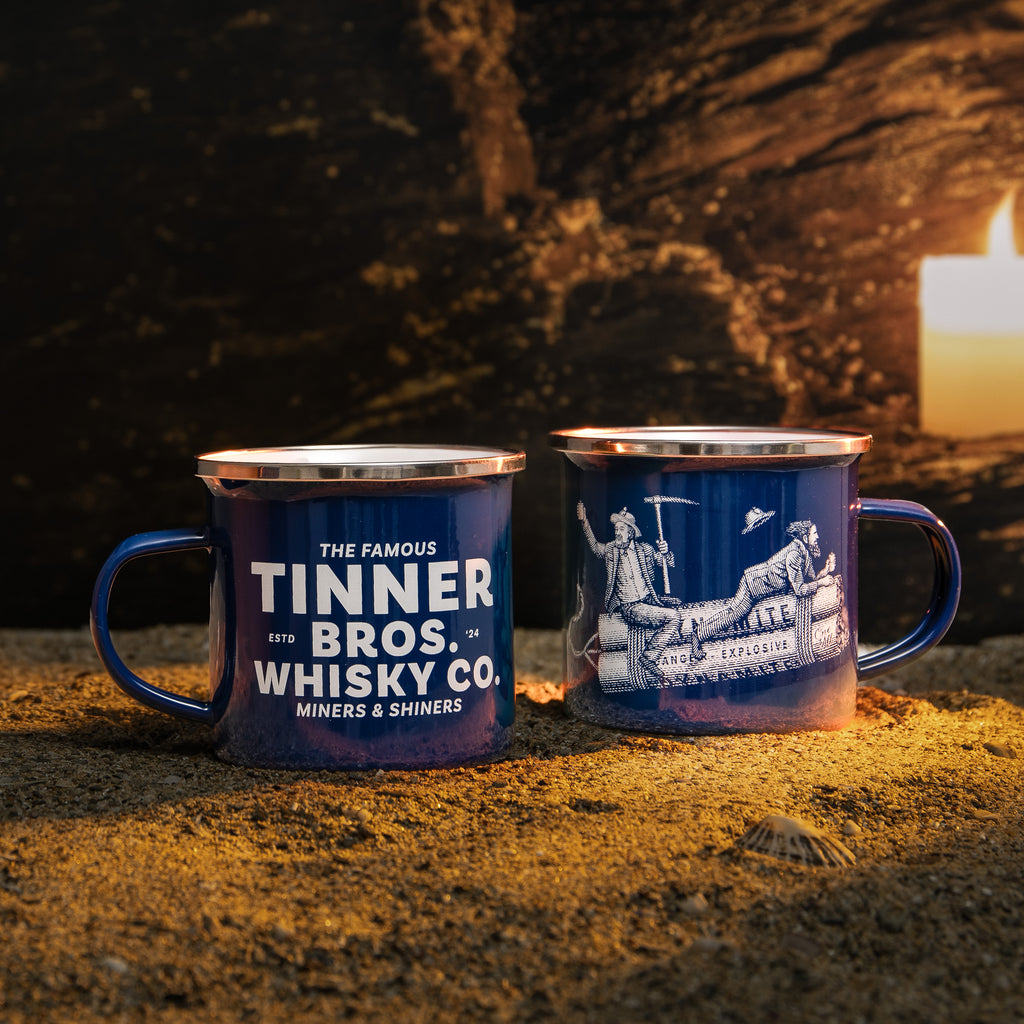 Midnight Blue Miner's Mug