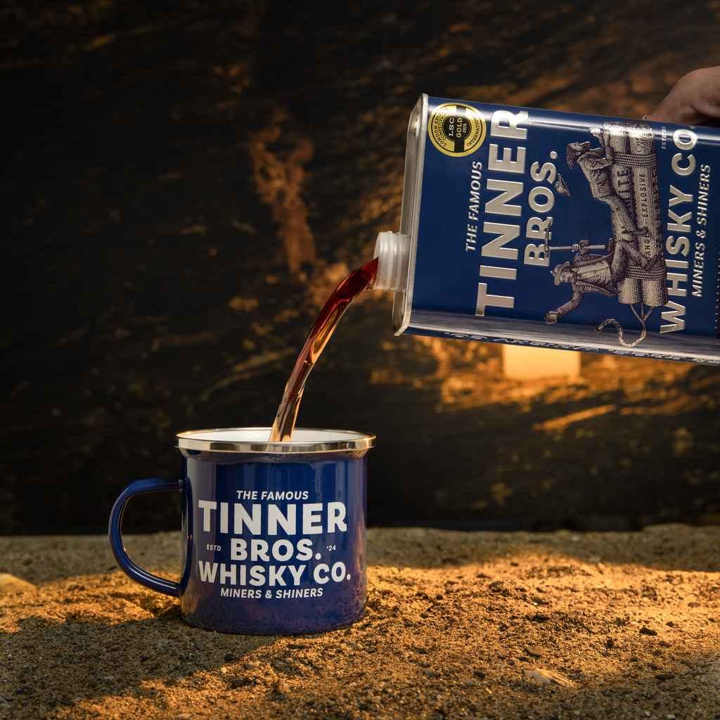 Midnight Blue Miner's Mug