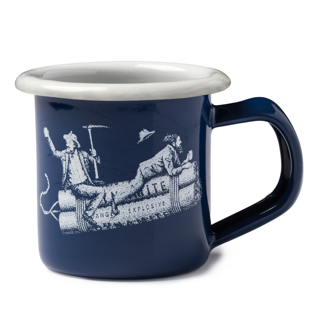 Midnight Blue Miner's Short Mug