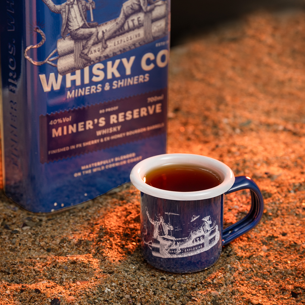 Midnight Blue Miner's Short Mug