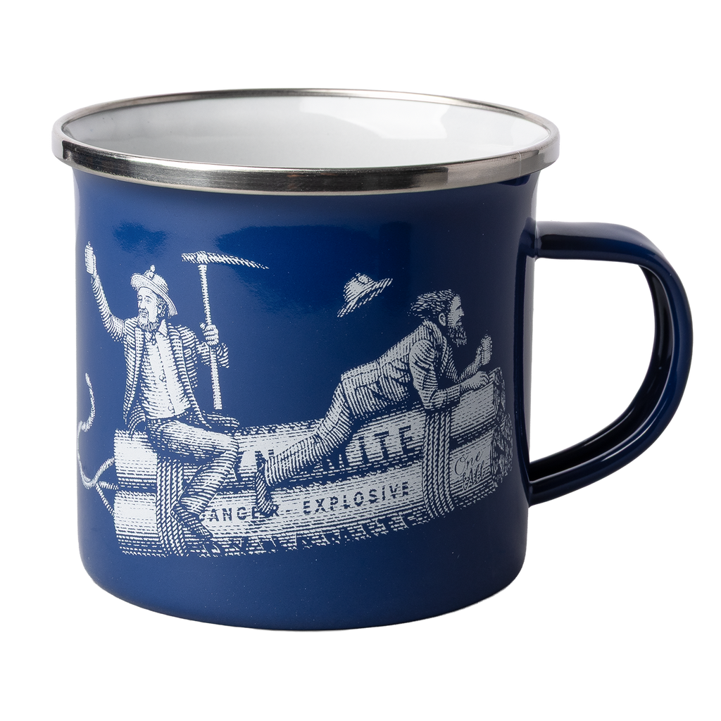 Midnight Blue Miner's Mug
